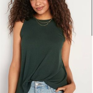 Luxe Rib-Knit Swing Tank Top Old Navy